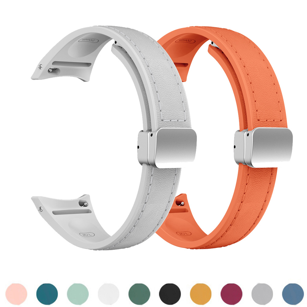 Smartwatch Slim Watches For Men - 本革 + シリコンストラップサムスンギャラクシーウォッチ 7 FE 6