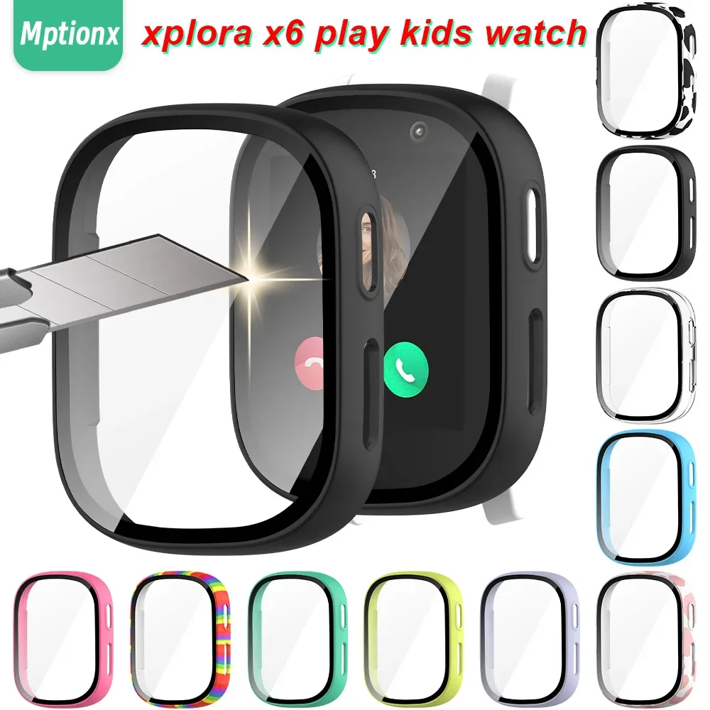 Smartwatch Watches Kids - Xploar-子供のためのx6プレイスマートウォッチスクリーン,完全な保護アクセサリー,xplora x5 playの完全な保護