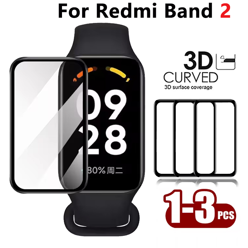 Watch Redmi - Xiaomi-スマートウォッチ用の3D複合フィルム,スマートウォッチ用のソフトTPUフィルム,1〜3個