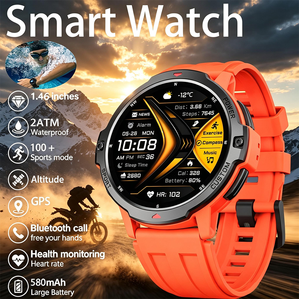 Smartwatch Timex Watches For Men - 新しい 6 軸ジャイロスコープ軍用 GPS スマートウォッチ 3ATM