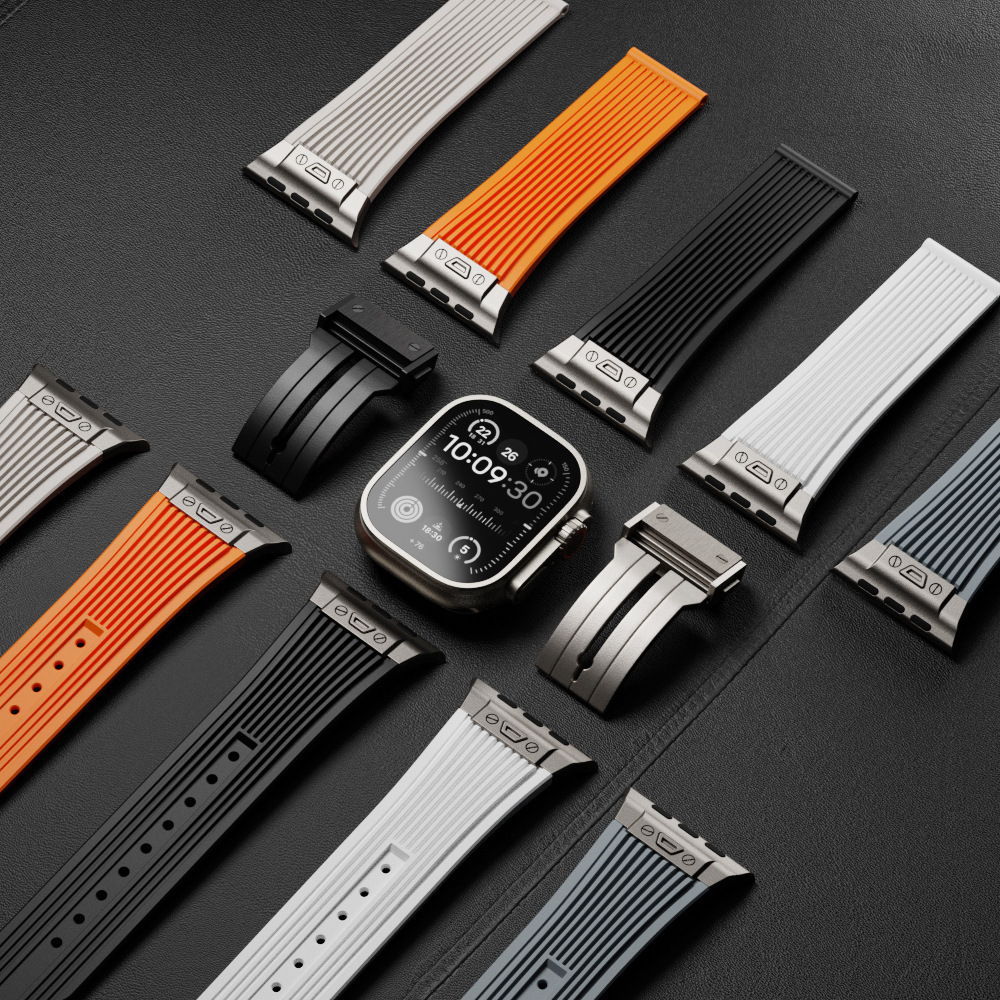 Smartwatch Slim Watches For Men - Apple Watch Ultra 2 バンド 49mm用シリコンストラップ