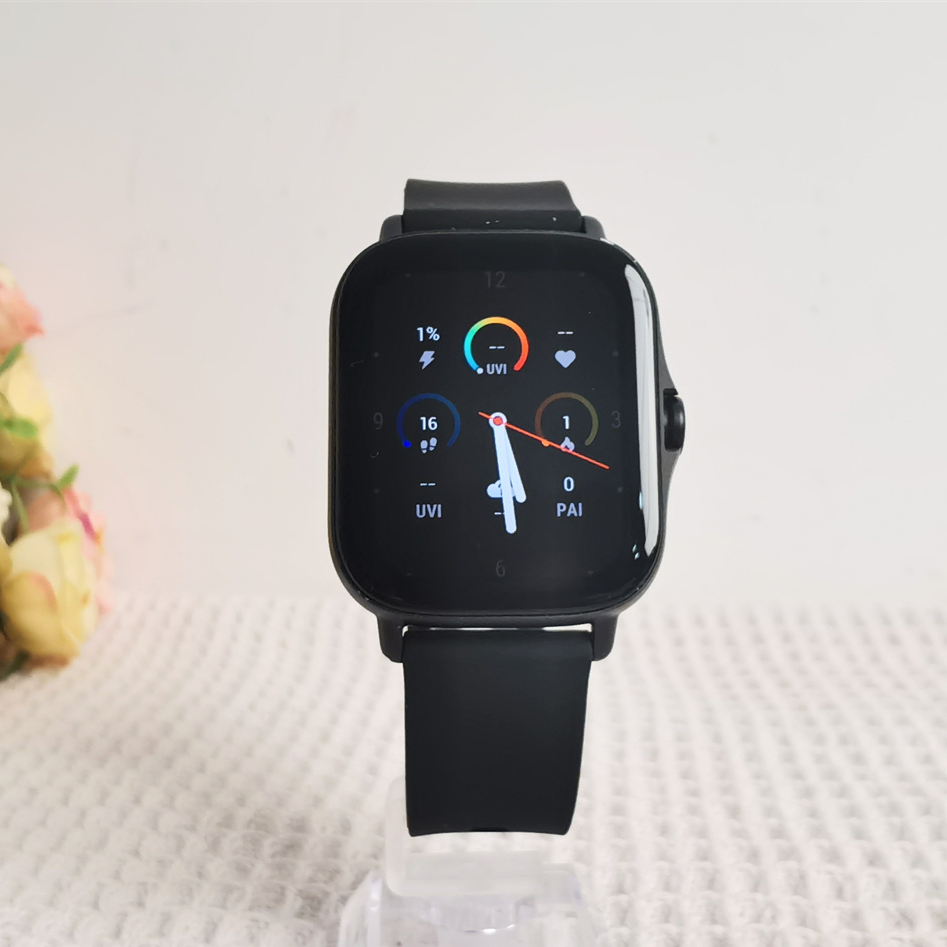 Hybrid Smartwatch - Amazfit-男性用2eスマートウォッチ,統合スポーツモード,GPS, 5気圧防水,心拍数モニタリング,ケースなし,95新品
