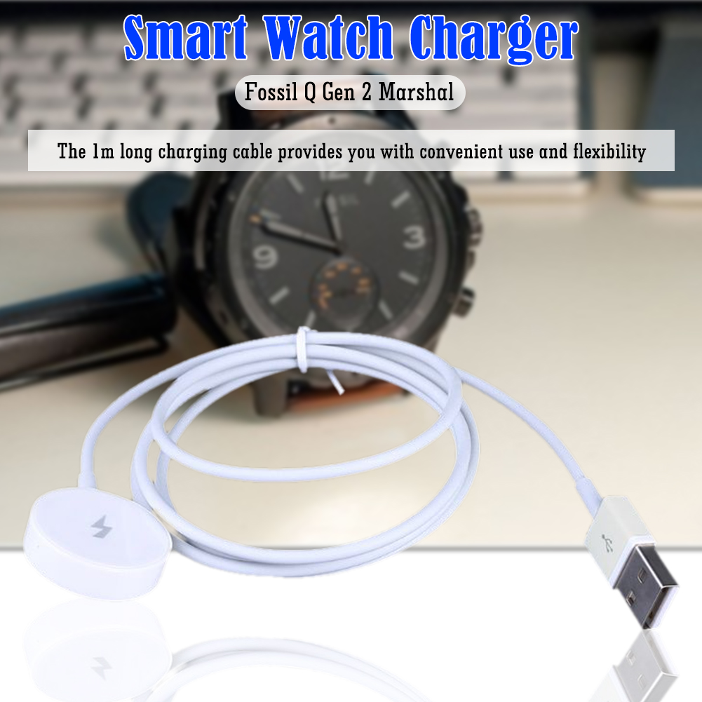 Fossil Watches Smartwatch Gen 3 - 1 メートルスマートウォッチ磁気充電器短絡保護 USB 充電器クレードルコード交換アクセサリー Fossil Gen