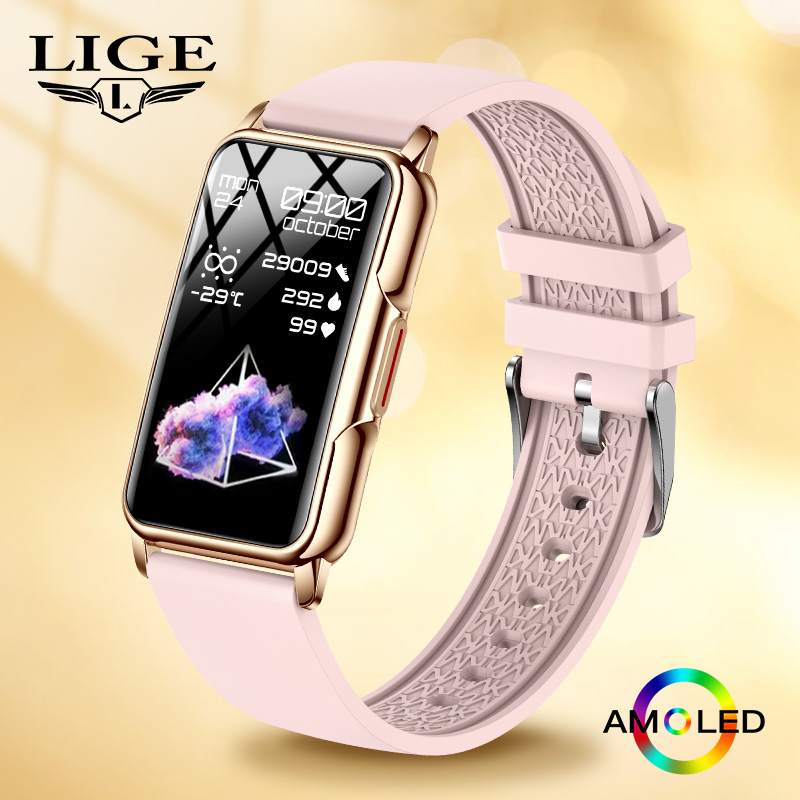 Watches Ladies Smartwatch - LIGE 歩数計 Bluetooth 通話 スマートウォッチ 音楽