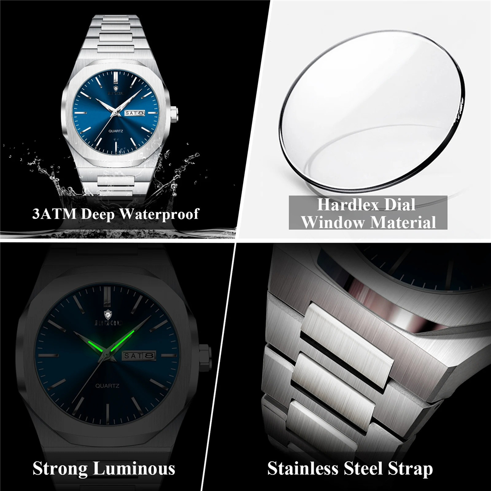 新しい自動腕時計男性用高品質ファッションクォーツ腕時計ビッグ - Smartwatch New Watches For Men のレビューと価格