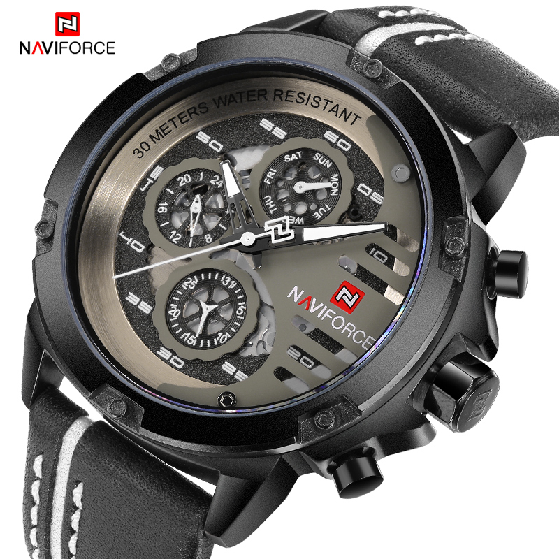 NAVIFORCE 新しいメンズスポーツミリタリーウォッチメ - Smartwatch New Watches For Men のレビューと価格