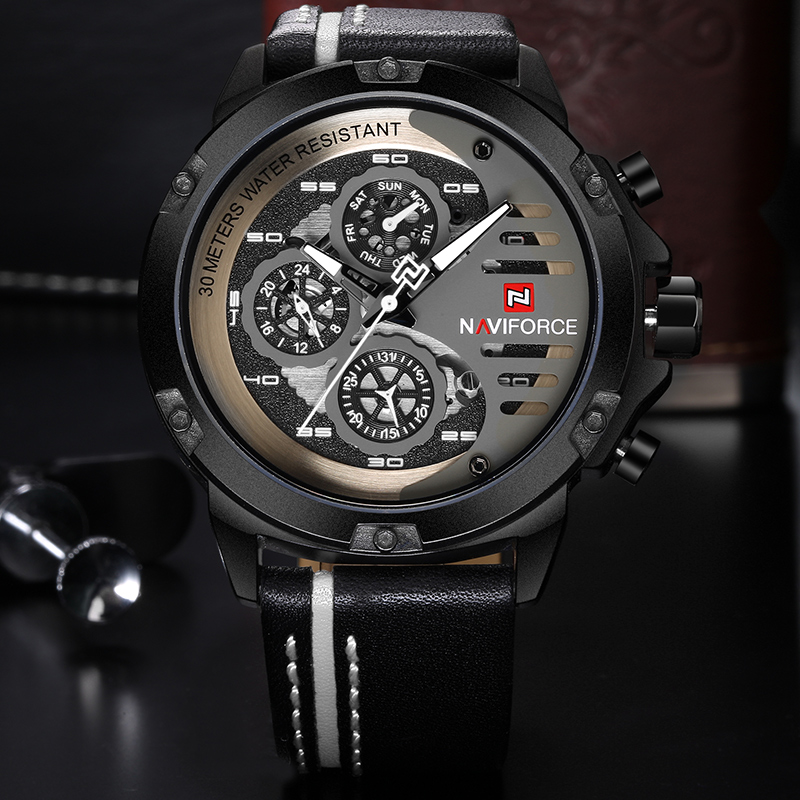 NAVIFORCE 新しいメンズスポーツミリタリーウォッチメ - Smartwatch New Watches For Men のレビューと価格