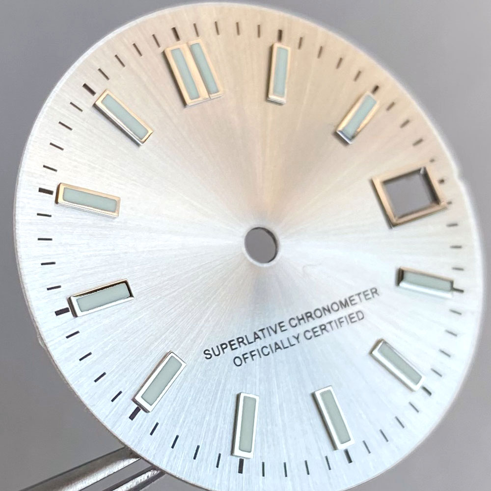 MOD滅菌済み29mm腕時計文字盤針セット夜光ブラックブルー - Luminous Dial Face のレビューと価格