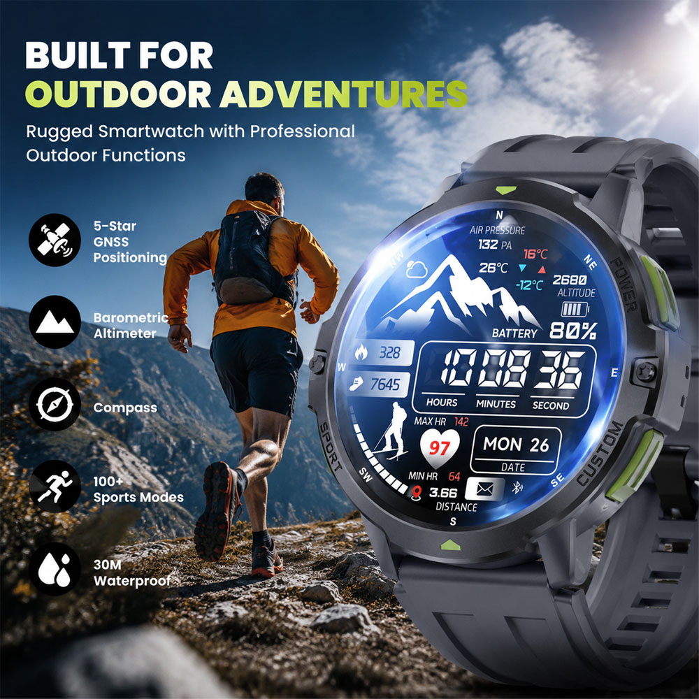 2026 新しい軍事 GPS スマートウォッチ 3ATM 防 - Smartwatch Timex Watches For Men のレビューと価格