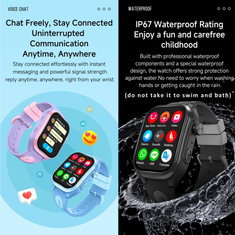子供用4Gスマートウォッチ、2.0インチHD画面、2+16G - Smartwatch Watches For Kids のレビューと価格