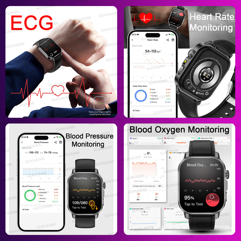 女性向け健康診断スマートウォッチ ECG+HRV 血圧 血中 - Smartwatch Health Watches For Women のレビューと価格