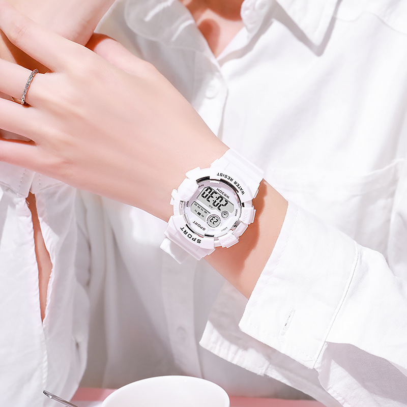 ファッションキッズ腕時計発光防水スポーツデジタル腕時計目覚ま - Smartwatch Watches Kids のレビューと価格