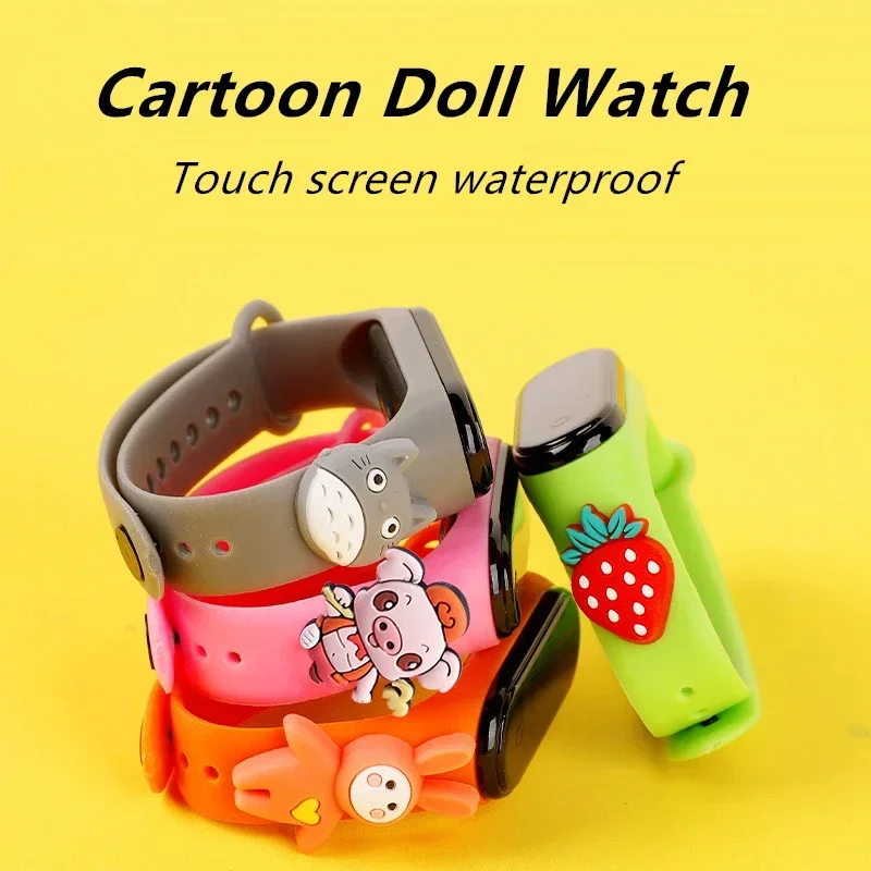 防水子供スマートタッチ Led 腕時計漫画小動物少年少女 L - Smartwatch Watches Kids のレビューと価格