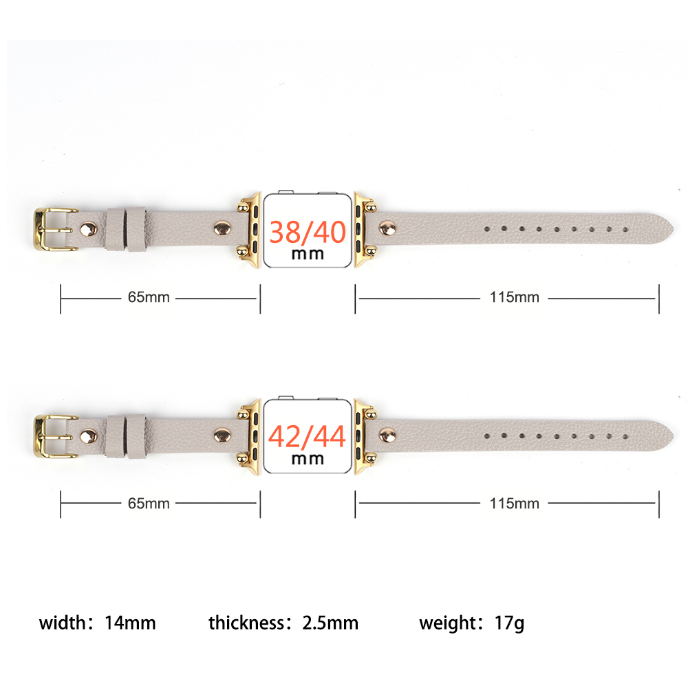 スリム薄型バンドレザーリベットスタッズストラップ 44 ミリ - Smartwatch Slim Watches For Men のレビューと価格