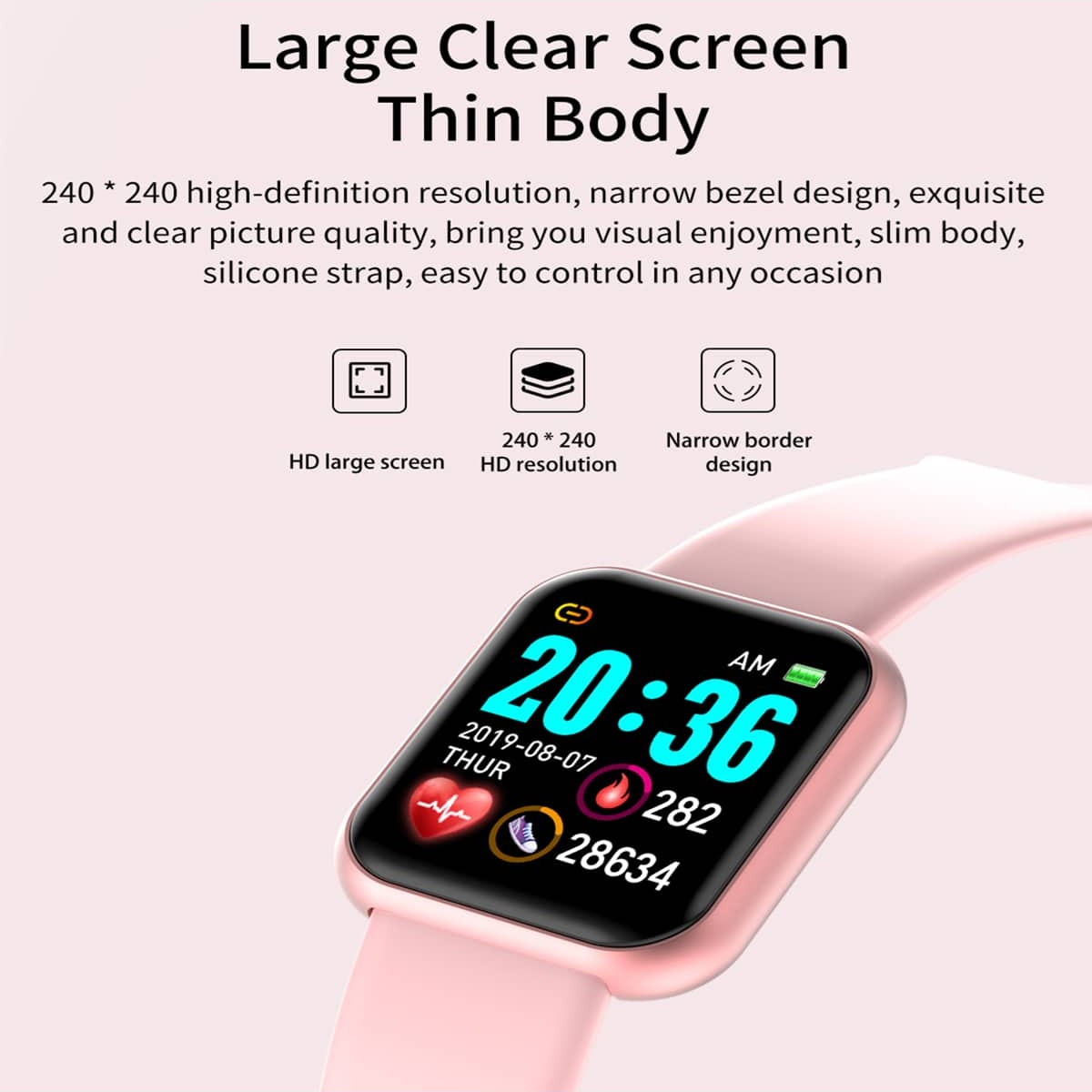 男性と女性のためのスマートウォッチ、音楽制御付きスマートウォ - Smartwatch Watches Kids のレビューと価格
