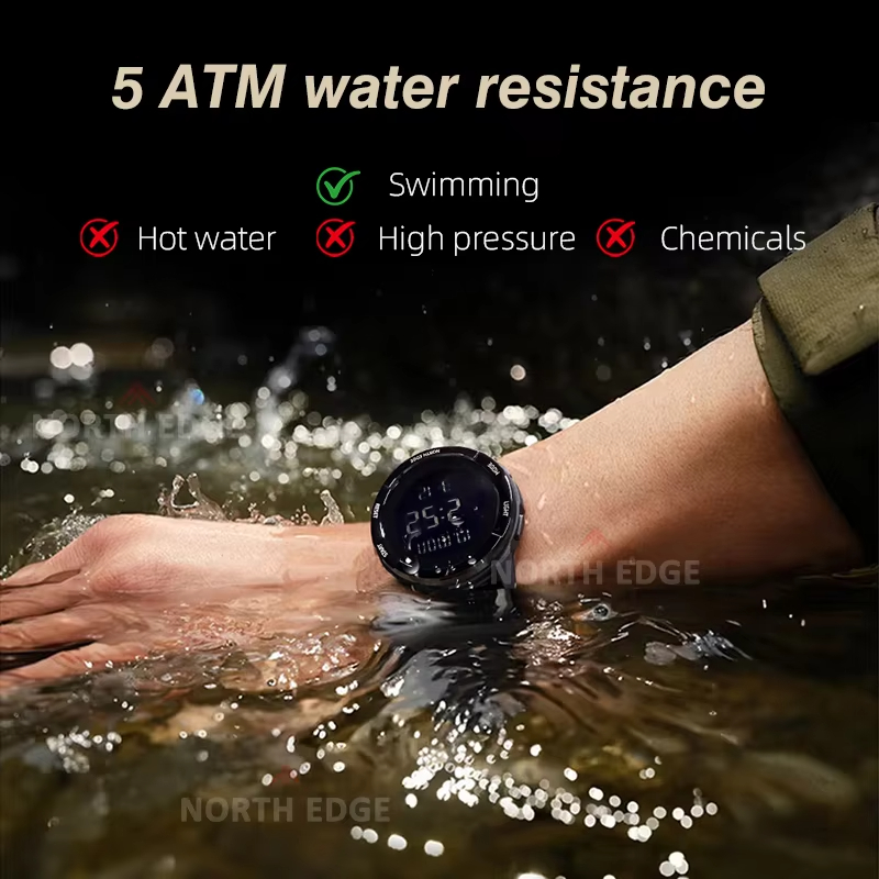 NORTH EDGE 2025 TERRAX メンズデジタル - Altimeter Compass Watch のレビューと価格