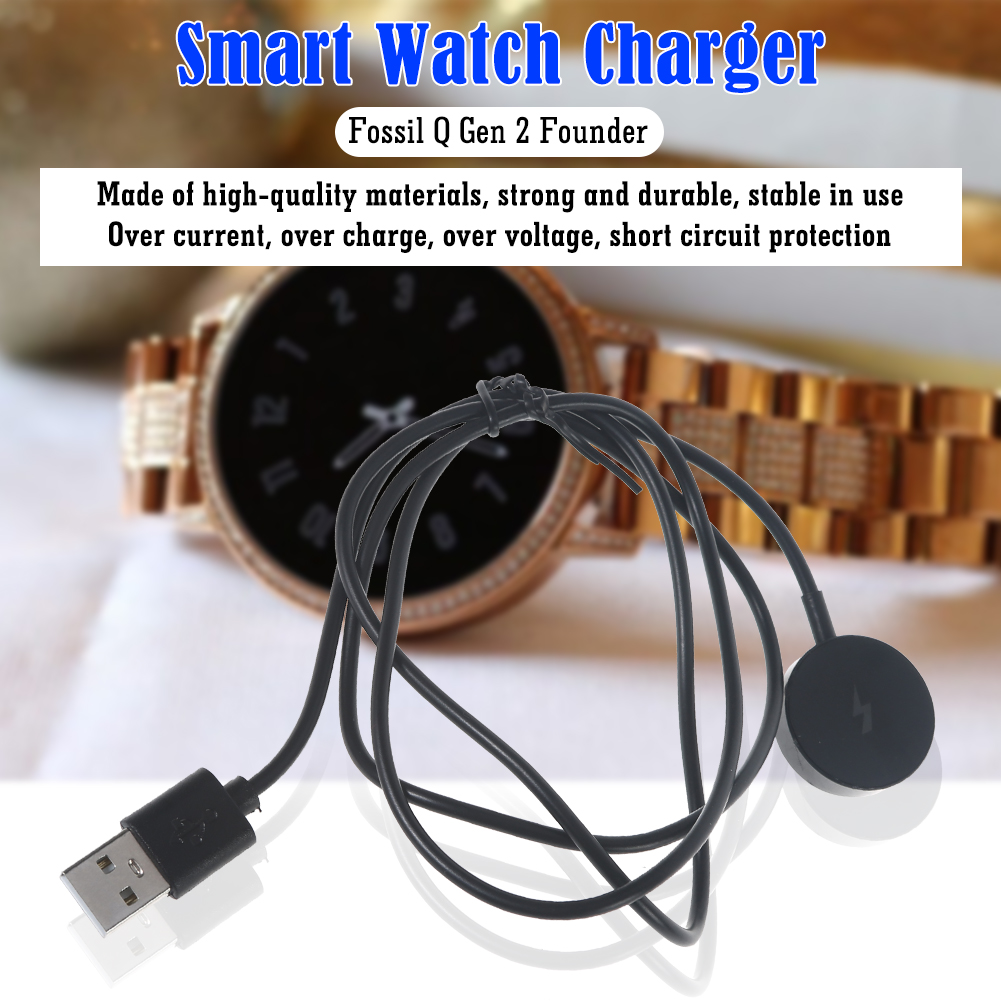 1 メートルスマートウォッチ磁気充電器短絡保護 USB 充電 - Fossil Watches Smartwatch Gen 3 のレビューと価格