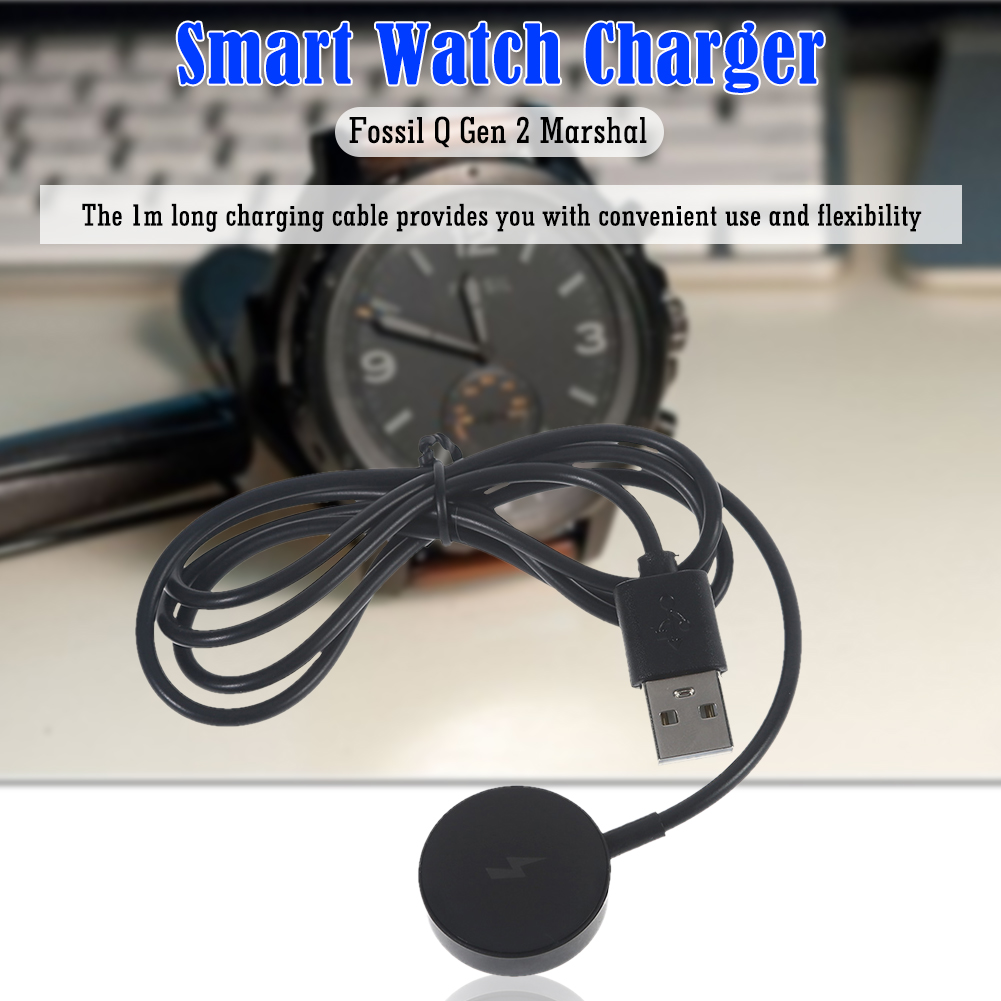 1 メートルスマートウォッチ磁気充電器短絡保護 USB 充電 - Fossil Watches Smartwatch Gen 3 のレビューと価格