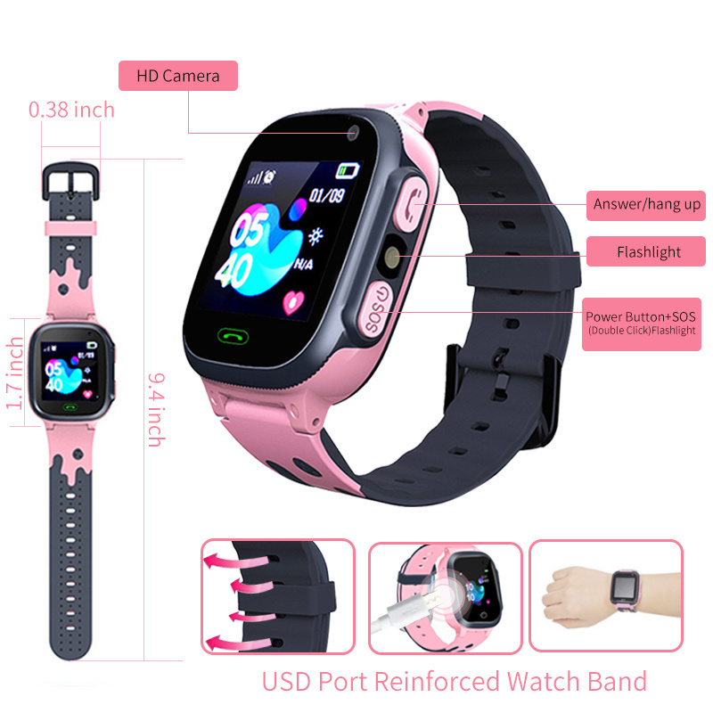 キッズスマートウォッチ 防水スマートウォッチ 子供用 男の子 - Smartwatch Watches Kids のレビューと価格