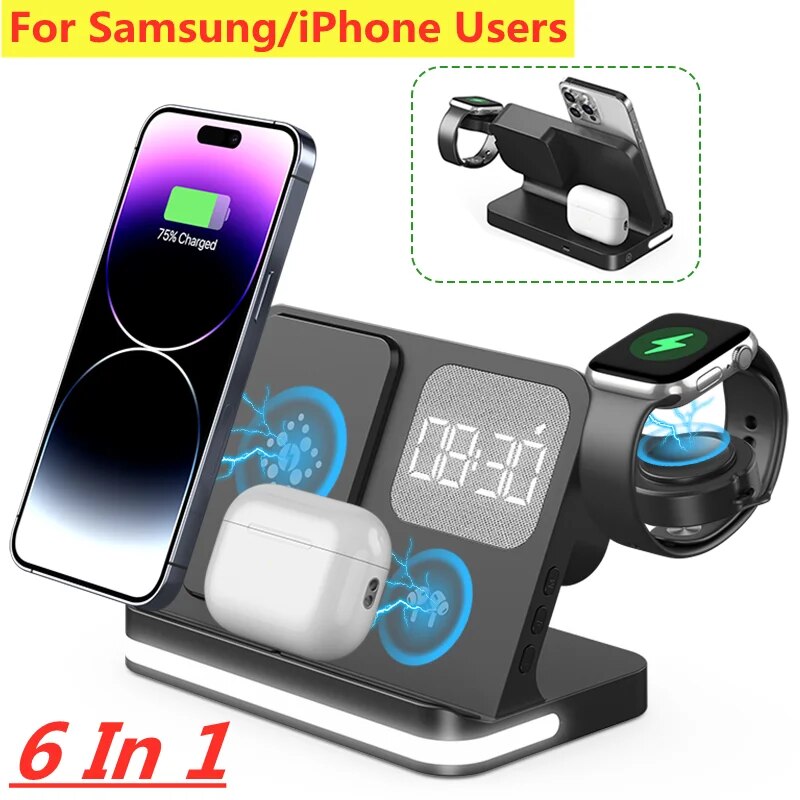ワイヤレス充電器スタンド iPhone 15 14 サムスン - Smartwatch Watches For Iphone のレビューと価格