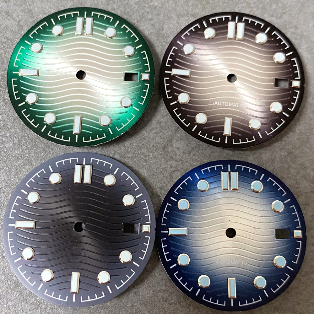 ウェーブダイアルサンバーストウォッチダイアルフェイス、NH3 - Luminous Dial Face のレビューと価格