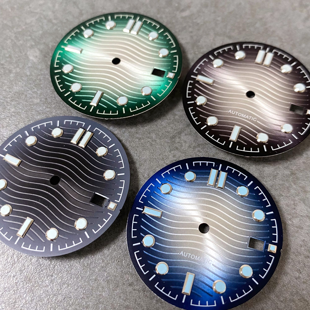 ウェーブダイアルサンバーストウォッチダイアルフェイス、NH3 - Luminous Dial Face のレビューと価格
