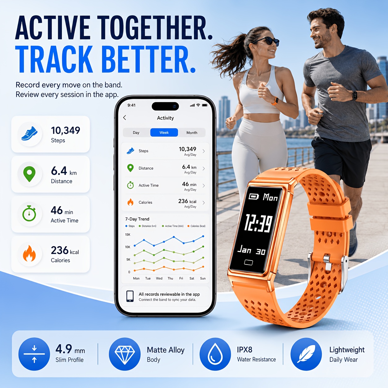 2026 新しい超スリムスマートウォッチ女性男性高精度健康モ - Smartwatch Slim Watches For Men のレビューと価格