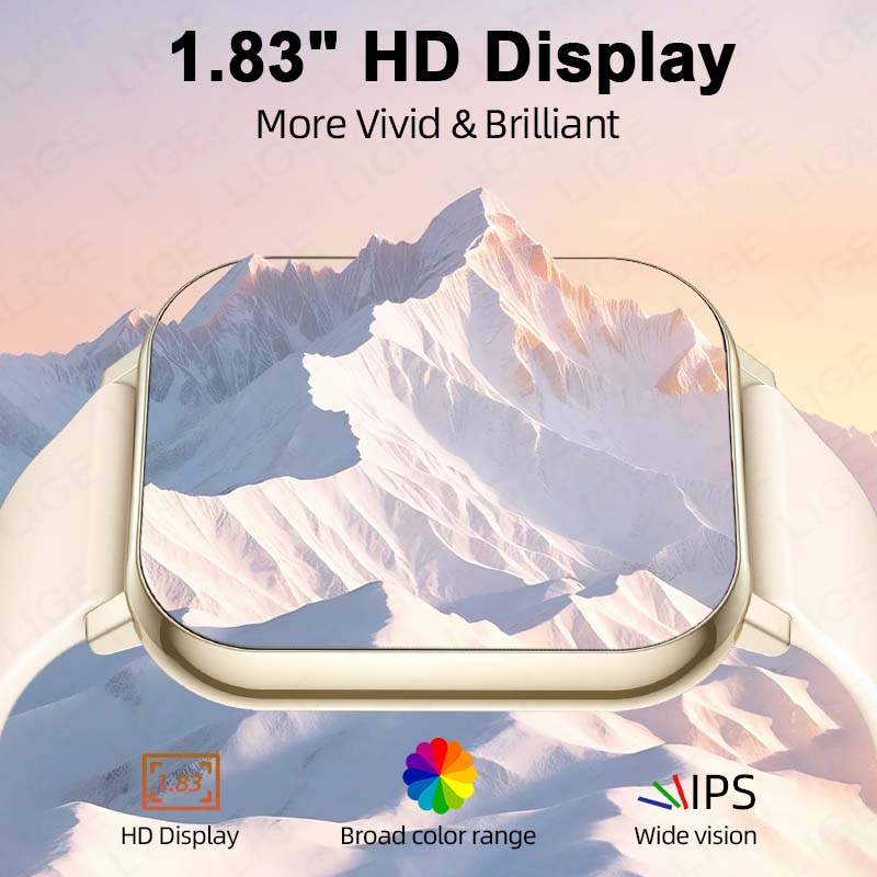 LIGE 新しい 1.83 インチ HD スマートウォッチ女 - Smartwatch Health Watches For Women のレビューと価格