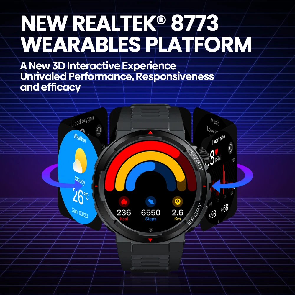 新しい Zeblaze Ares 3 Plus 1.43 イ - Hybrid Smartwatch のレビューと価格