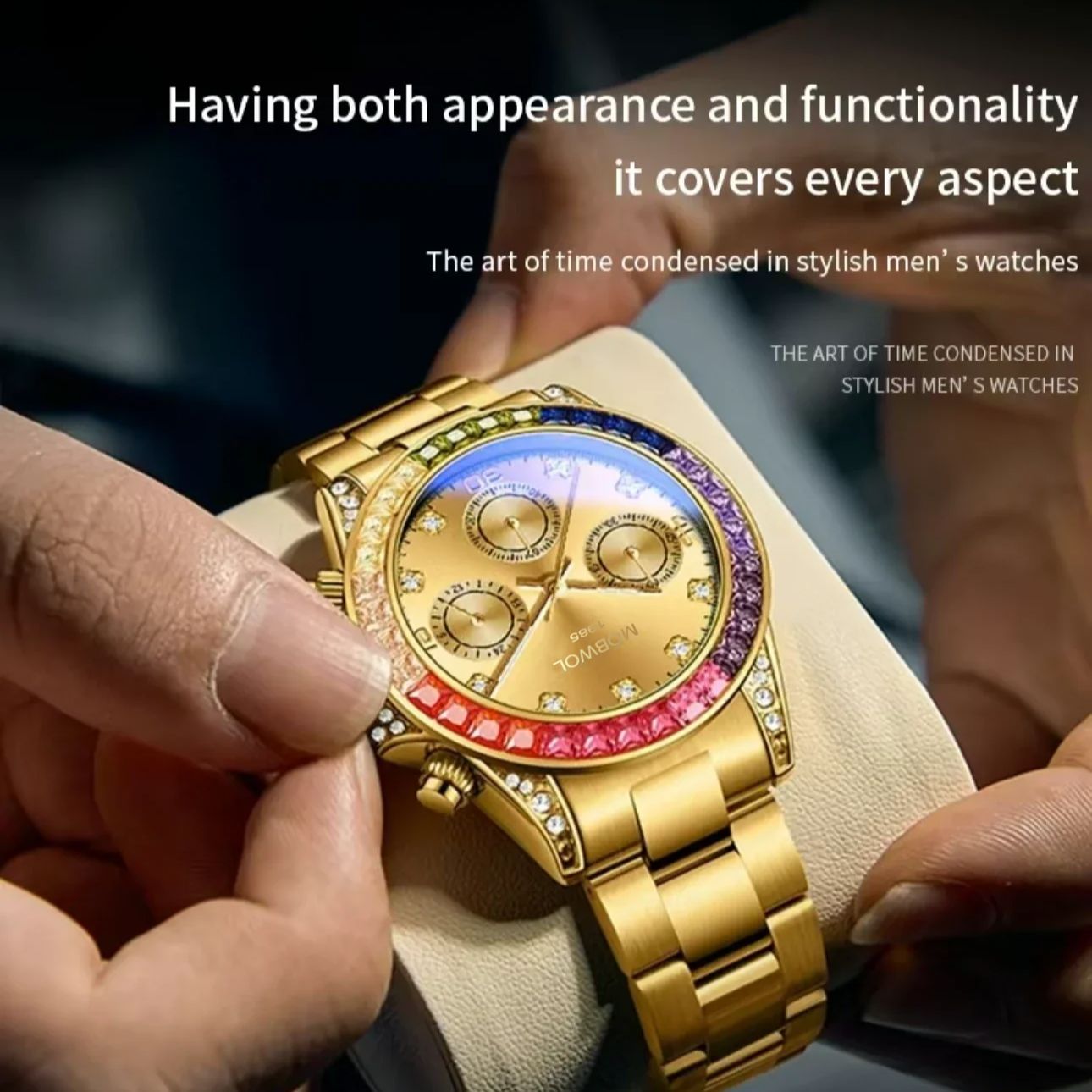 MOBWOL 新しいメンズウォッチ ハイエンド ビジネス ナ - Smartwatch New Watches For Men のレビューと価格