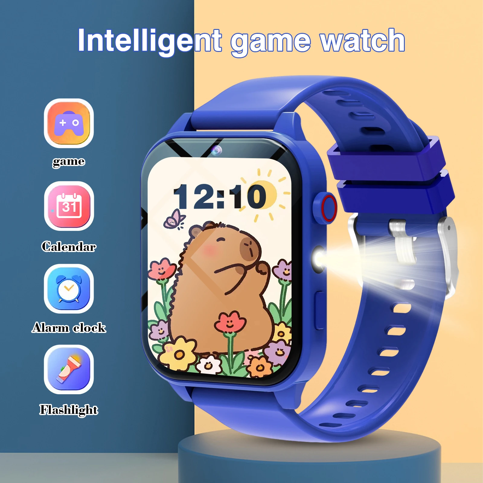 キッズスマートウォッチ 18 ゲーム カメラ 防水 懐中電灯 - Smartwatch Watches Kids のレビューと価格
