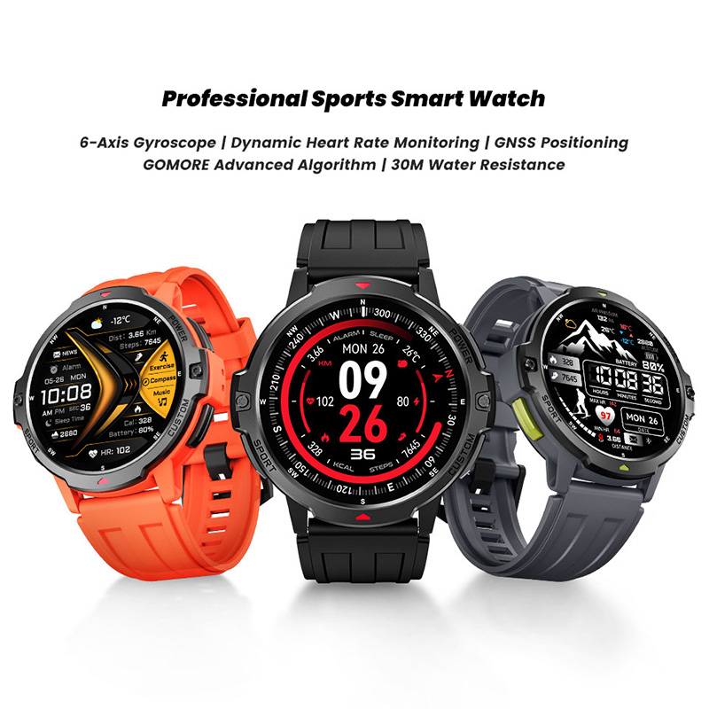 新型ミリタリーGPSスマートウォッチ 3ATM防水 580m - Smartwatch Timex Watches For Men のレビューと価格