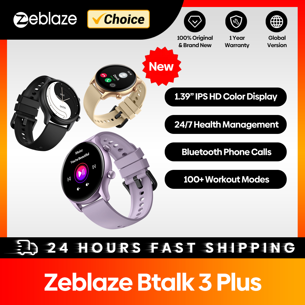 新しい Zeblaze Btalk 3 Plus 音声通話ス - Hybrid Smartwatch のレビューと価格