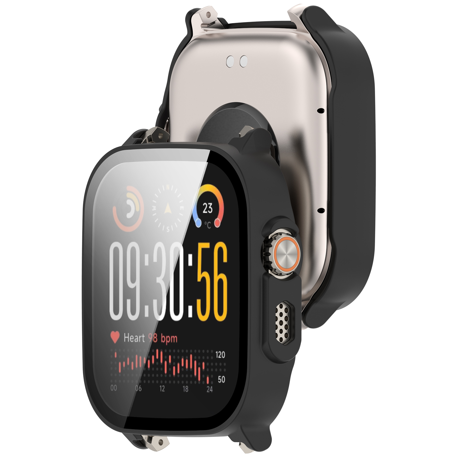 PCケース + Realme Watch 5用強化ガラススク - Watch S Realme のレビューと価格