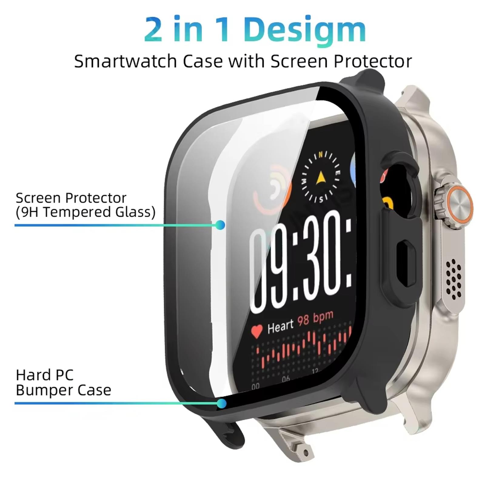 PCケース + Realme Watch 5用強化ガラススク - Watch S Realme のレビューと価格