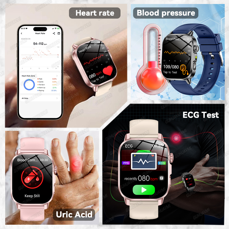2026年新型ヘルススマートウォッチ、精密測定ECG+PPG - Smartwatch Health Watches For Women のレビューと価格