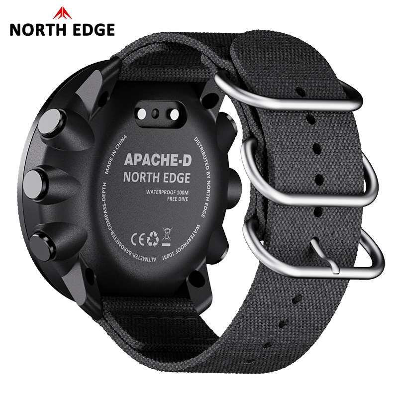 NORTH EDGE APACHE-D メンズ フリーダイビ - Altimeter Compass Watch のレビューと価格