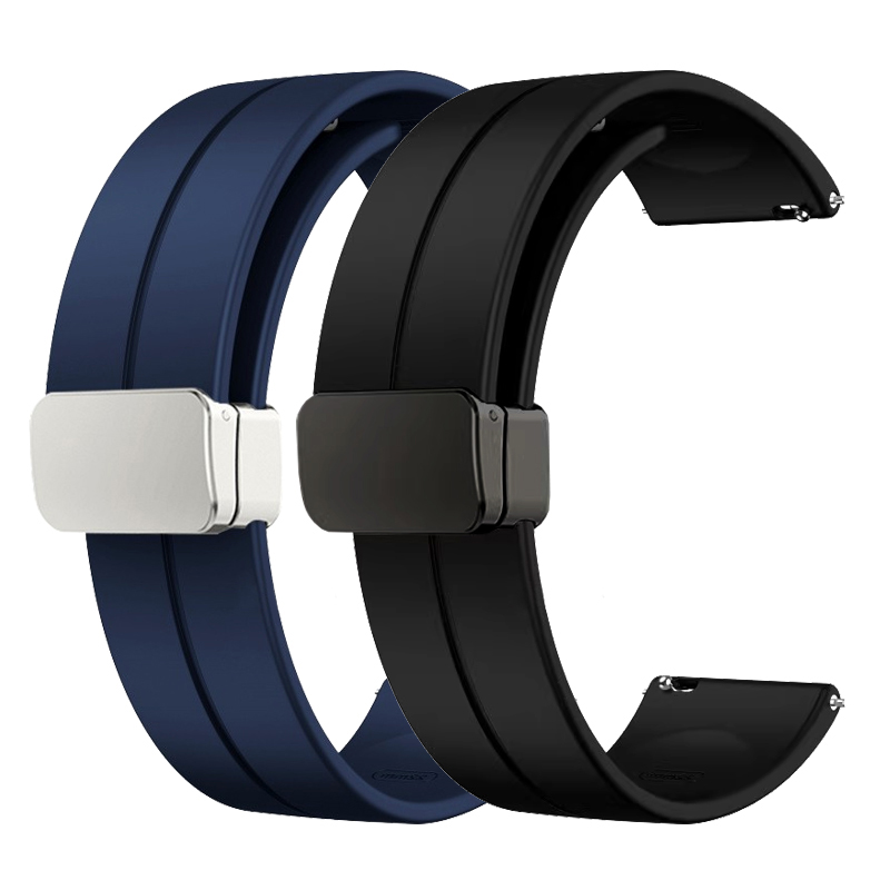 男性と女性のためのシリカゲル磁気ブレスレット,黒と月のストラ - Smartwatch Branded Watches For Women のレビューと価格