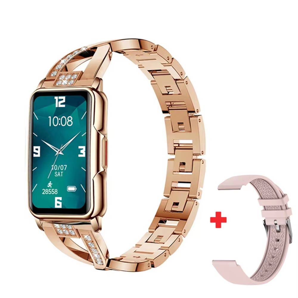 レディーススマートウォッチ女性高級ダイヤモンド腕時計心拍数モ - Watches Ladies Smartwatch のレビューと価格