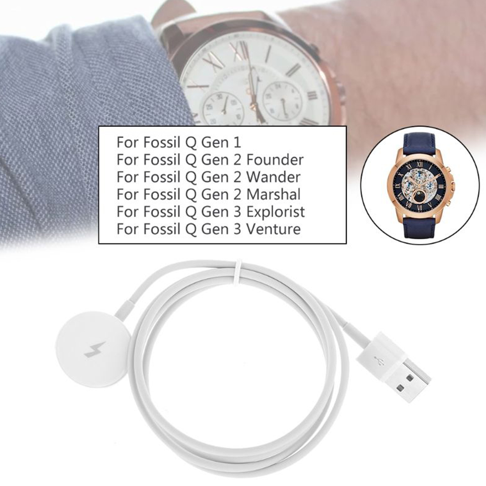 時計充電ケーブル USB 充電ドックケーブル 時計電源クレー - Fossil Watches Smartwatch Gen 3 のレビューと価格
