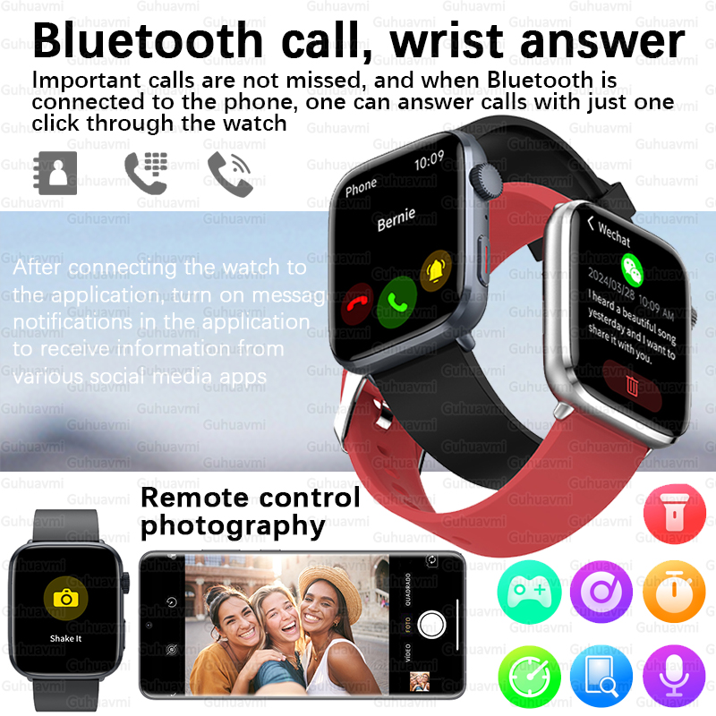 2025New NFC スマートウォッチ女性 1.85 イン - Watches Ladies Smartwatch のレビューと価格