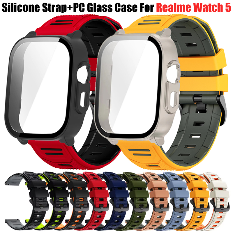 通気性のあるシリコンストラップ + PC ガラスケース Re - Watch S Realme のレビューと価格