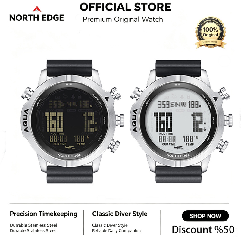 NORTH EDGE メンズデジタルウォッチ プロフェッショ - Altimeter Compass Watch のレビューと価格